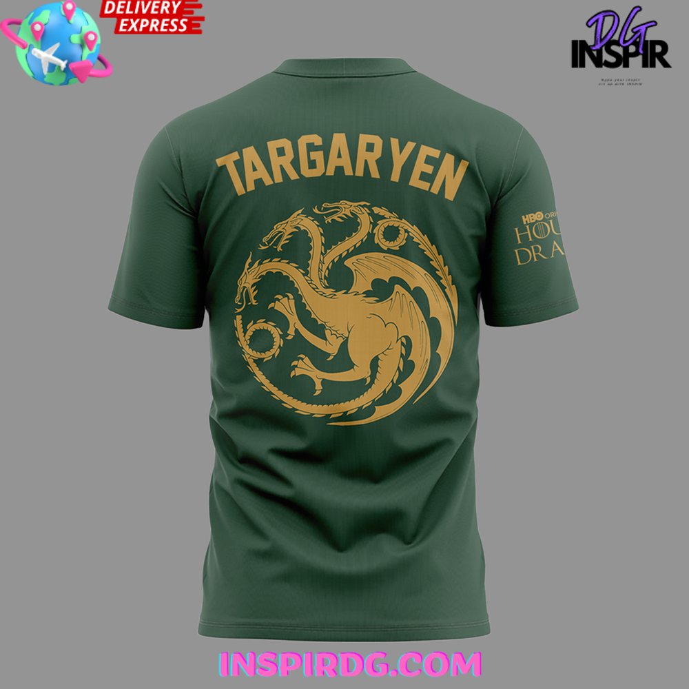 Detroit Tigers X House Of The Dragon Green T-Shirt - Image 3
