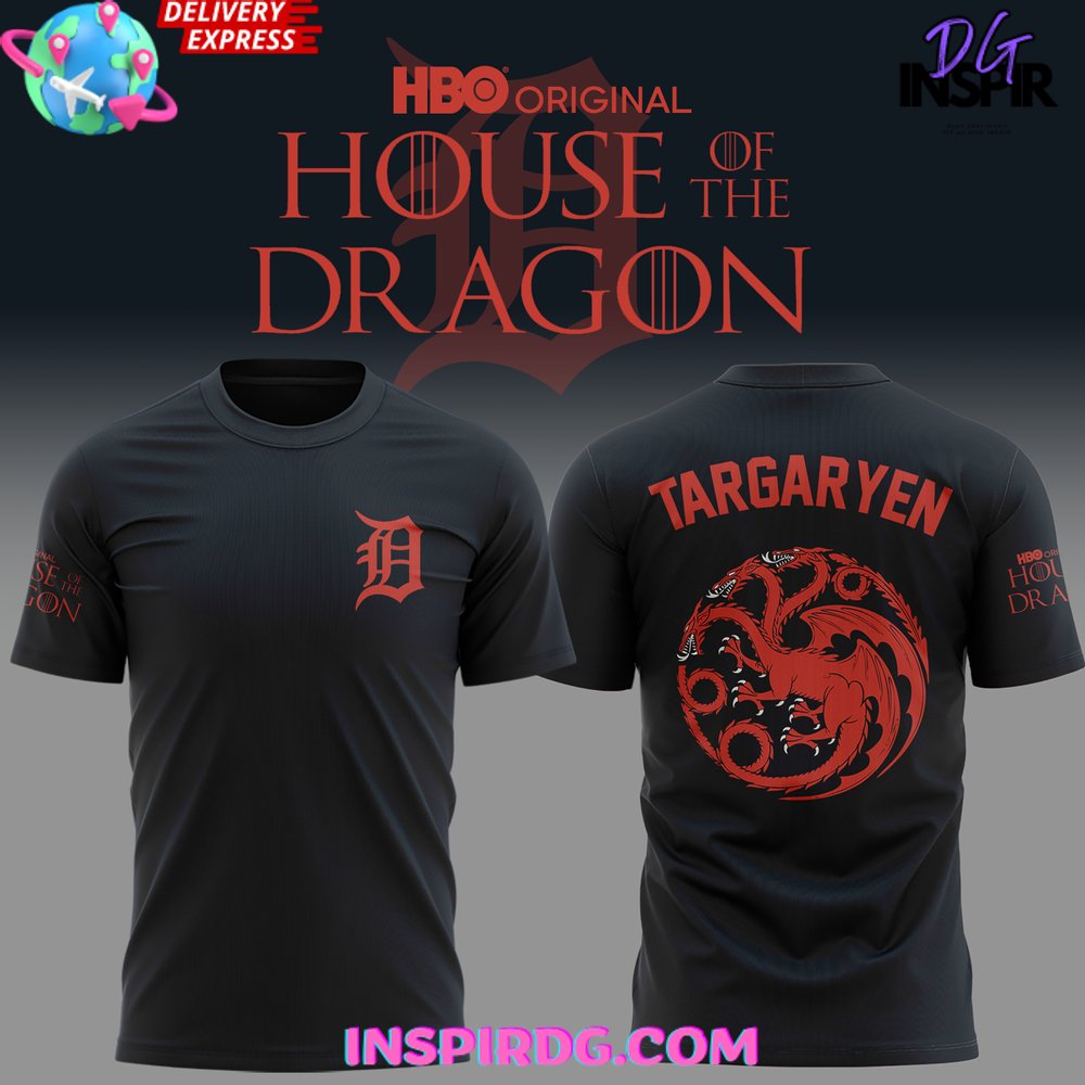 Detroit Tigers X House Of The Dragon T-Shirt
