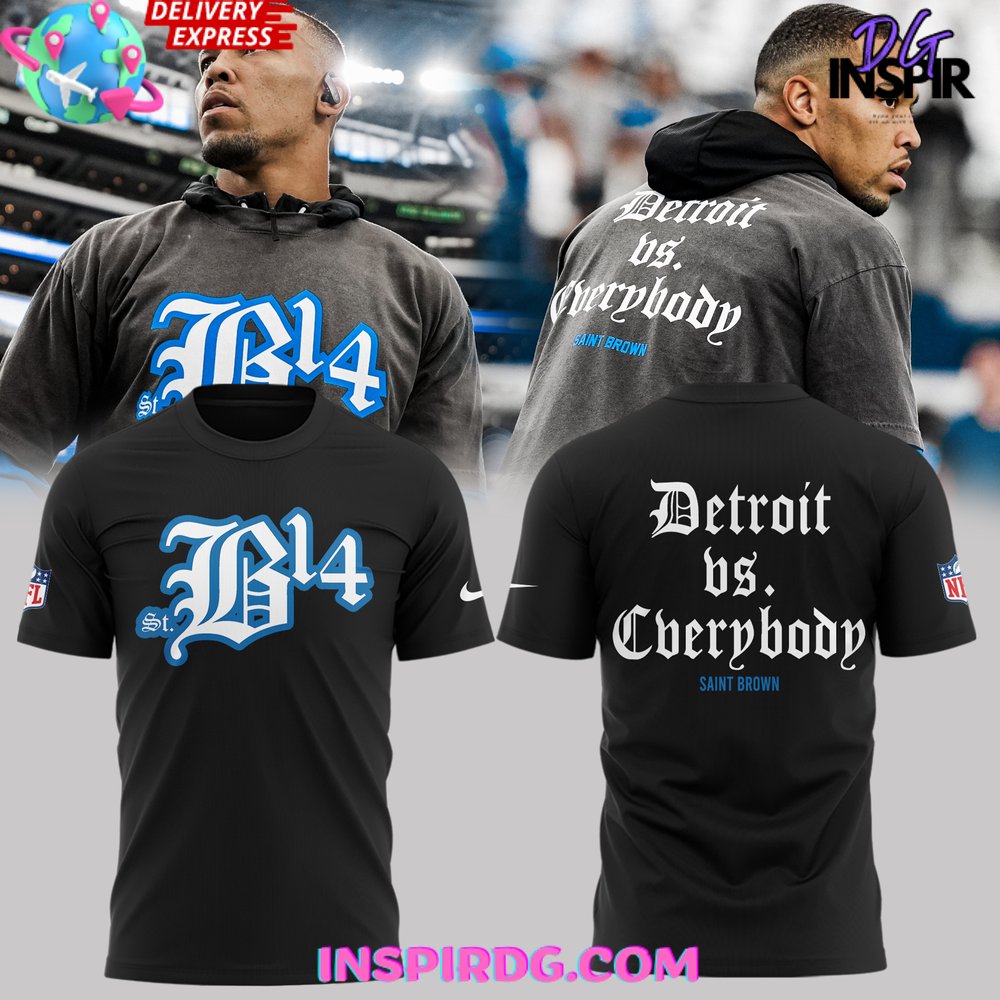 Detroit Vs Everybody Saint Brown Black T-Shirt