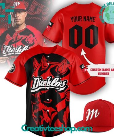 Diablos Rojos Del Mexico Special Red Baseball Jersey