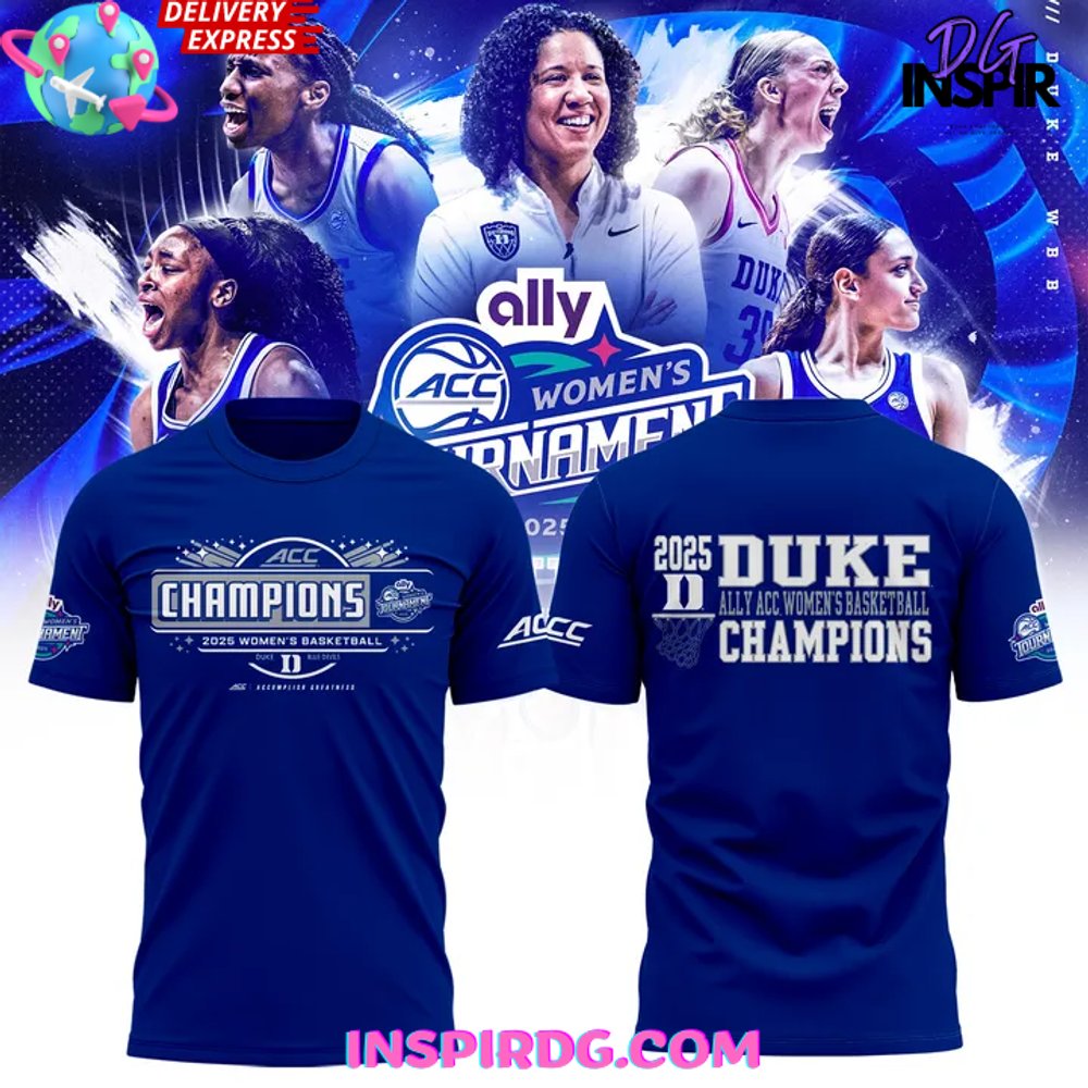 Duke Blue Devils 2025 Acc Women’S Basketball Champions T-Shirt