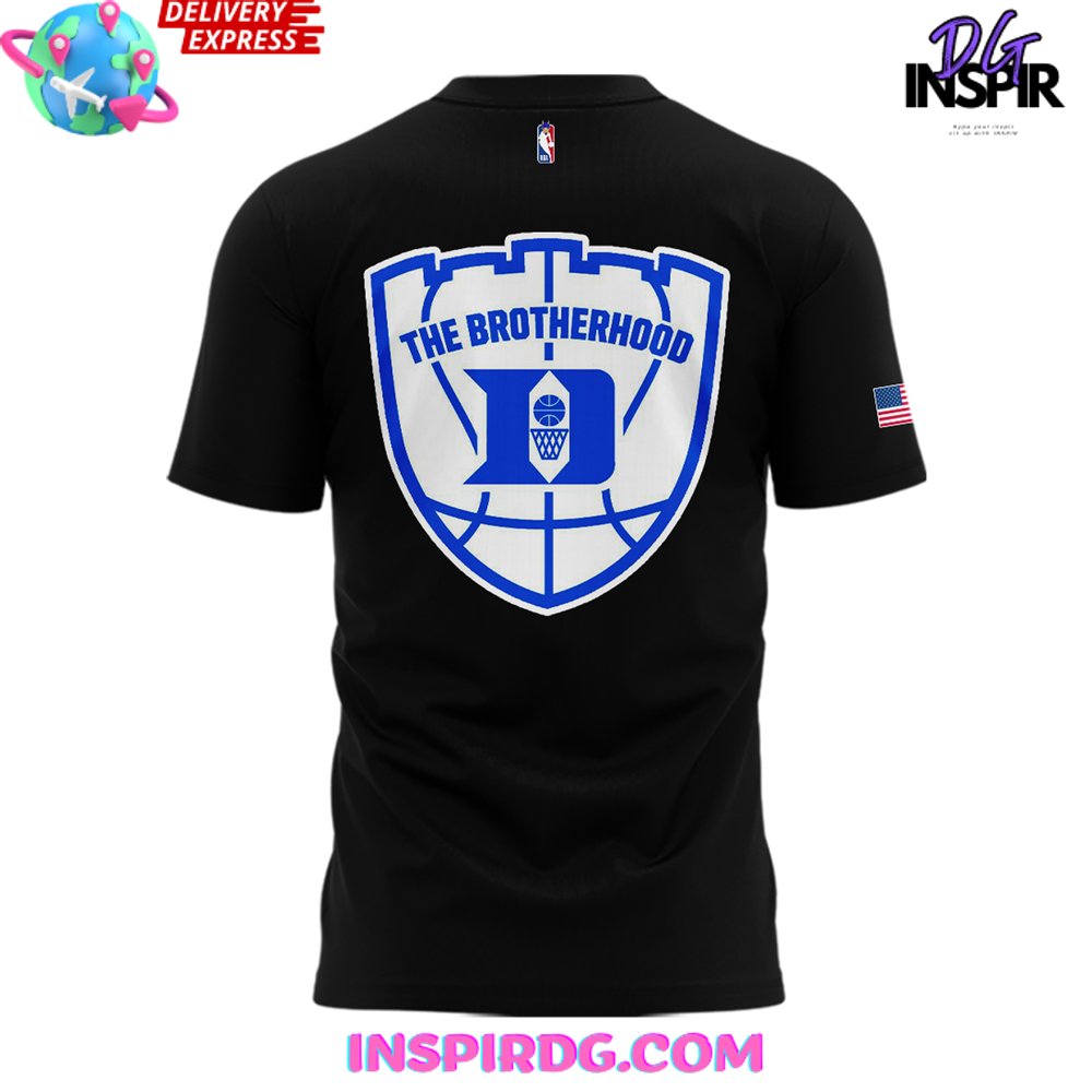 Duke Blue Planet The Brotherhood 2024 Black T-Shirt - Image 3
