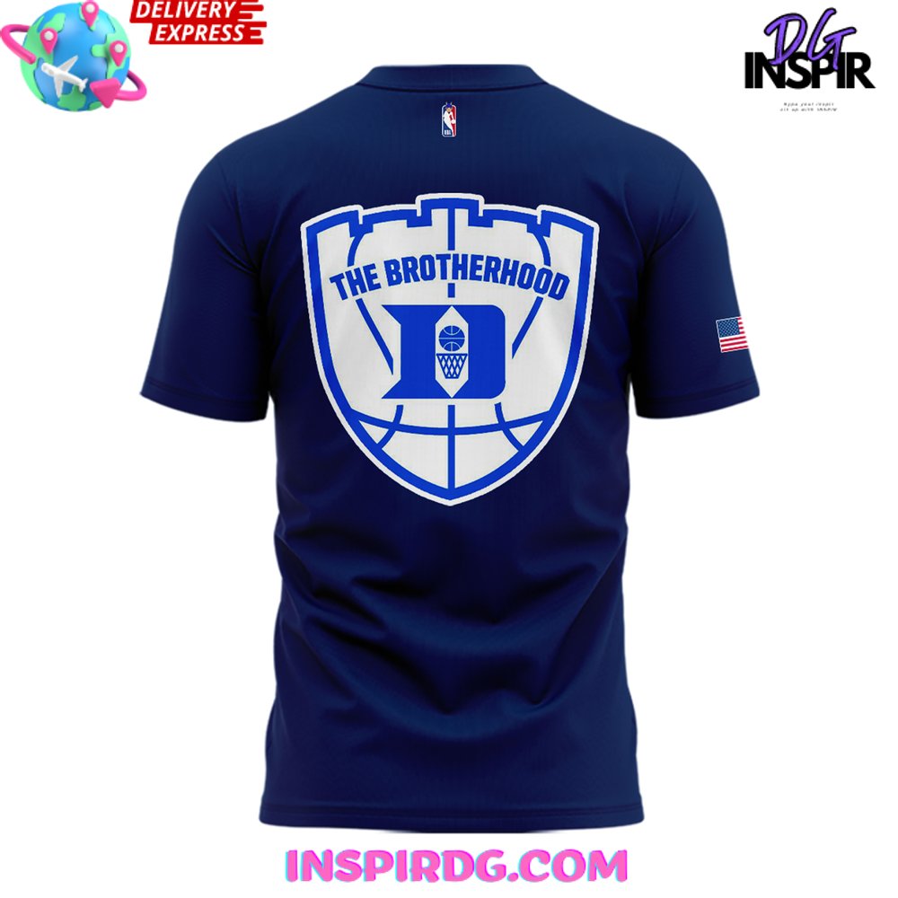 Duke Blue Planet The Brotherhood 2024 Blue T-Shirt - Image 3