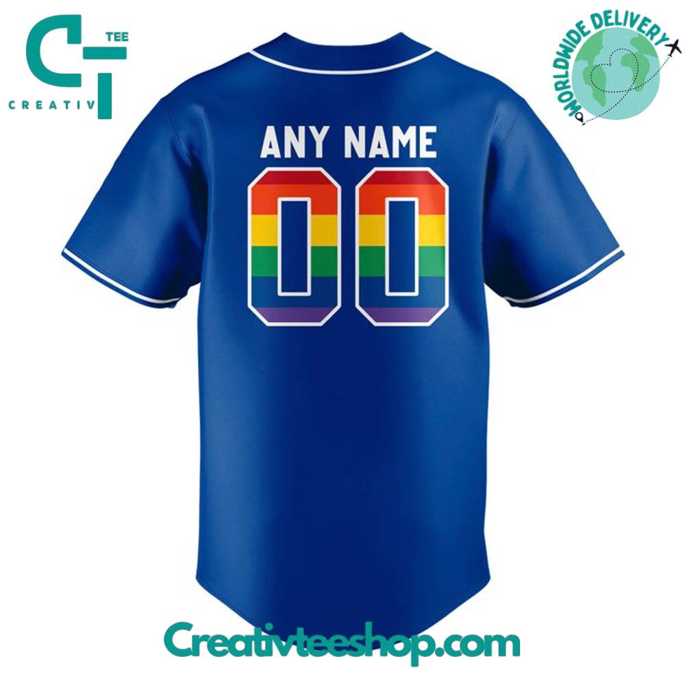 Durham Bulls Pride Month Personalized Baseball Jersey - Image 3