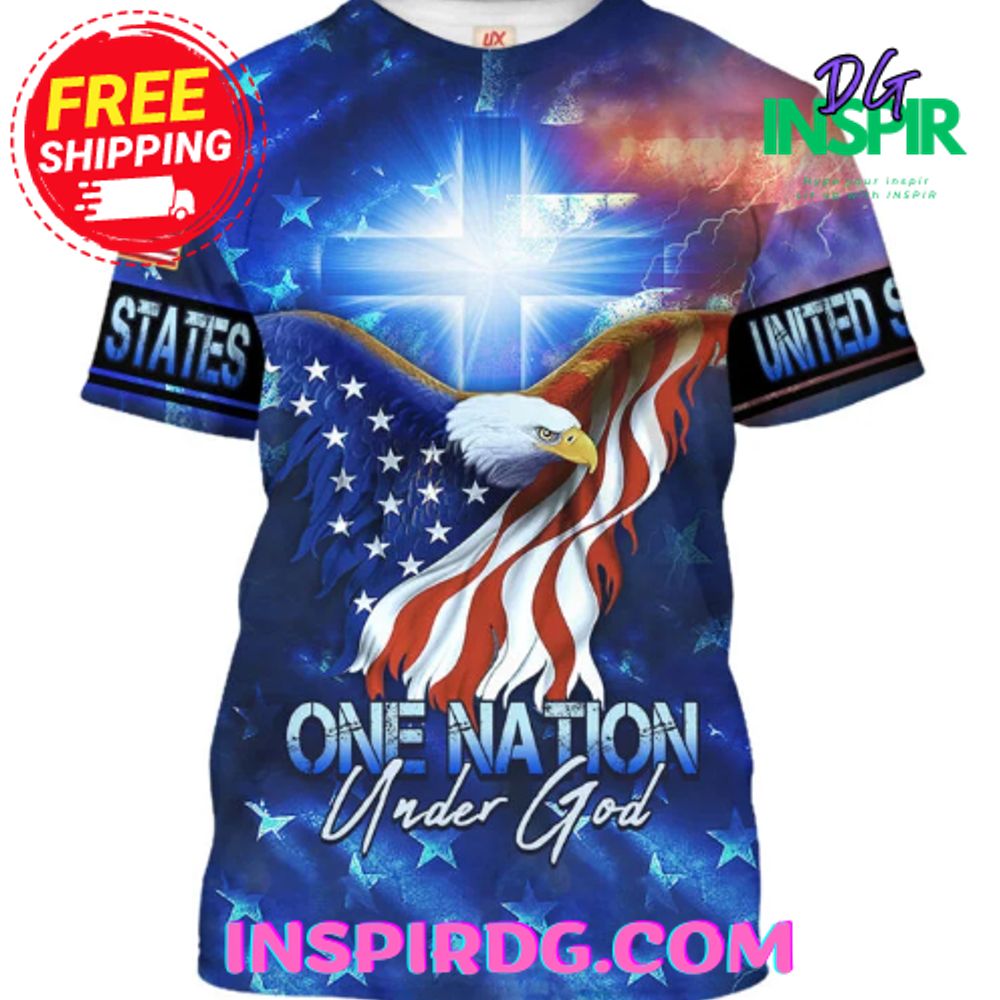Eagle United States One Nation Under God T-Shirt
