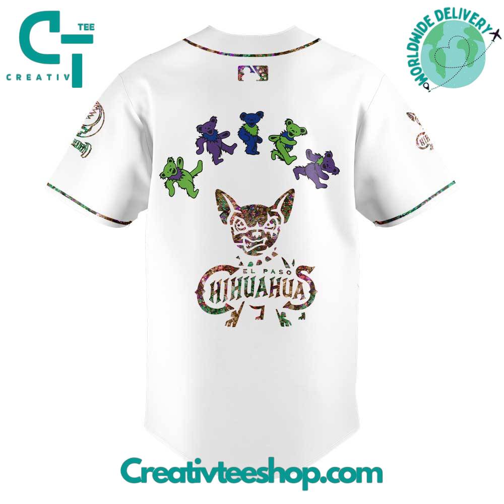 El Paso Chihuahuas Grateful Dead Night Special Baseball Jersey - Image 3