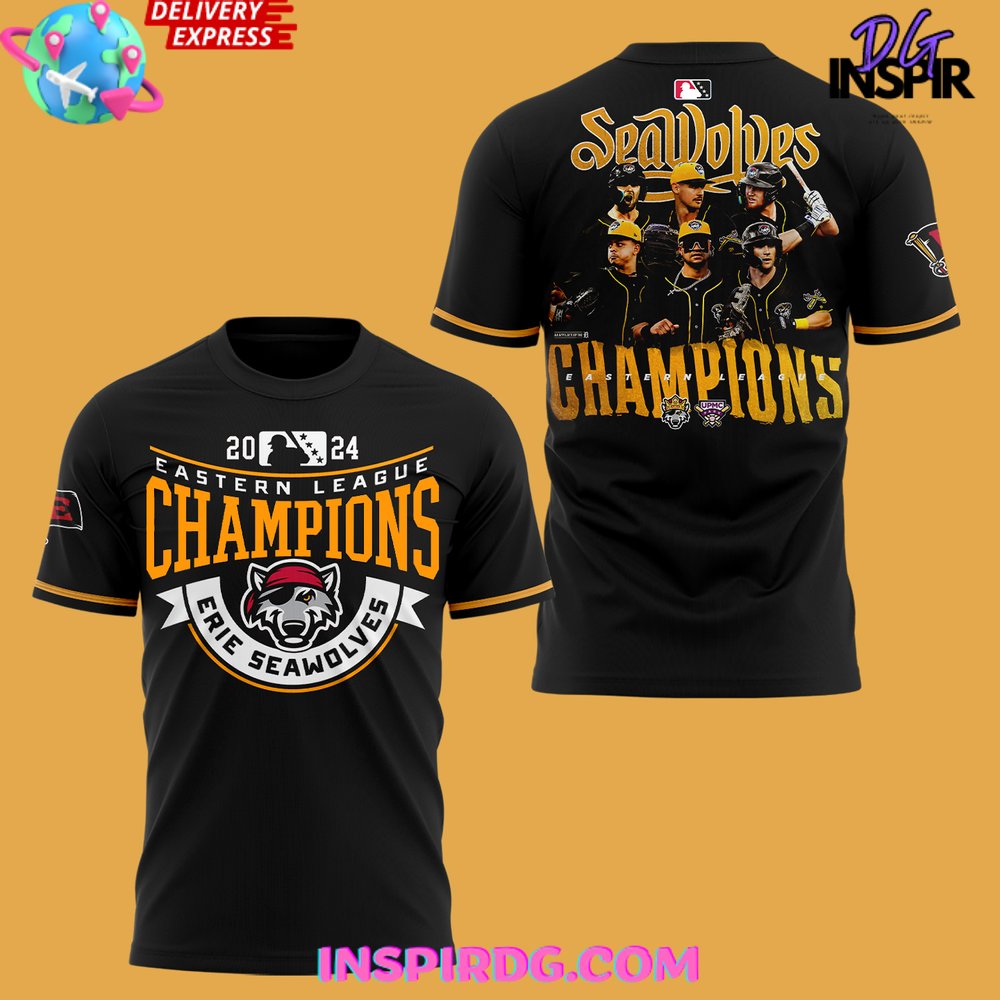 Erie Seawolves Eastern League Champions 2024 T-Shirt - Image 2