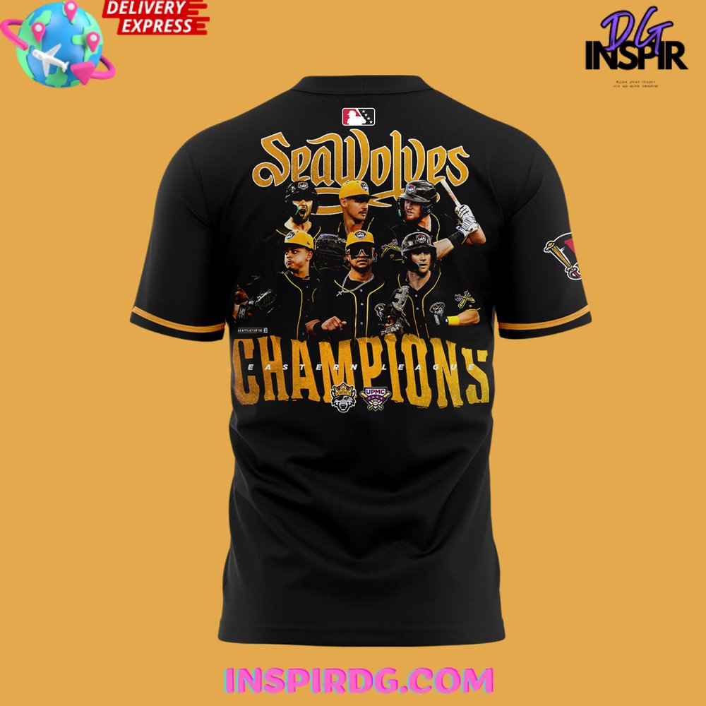 Erie Seawolves Eastern League Champions 2024 T-Shirt - Image 4