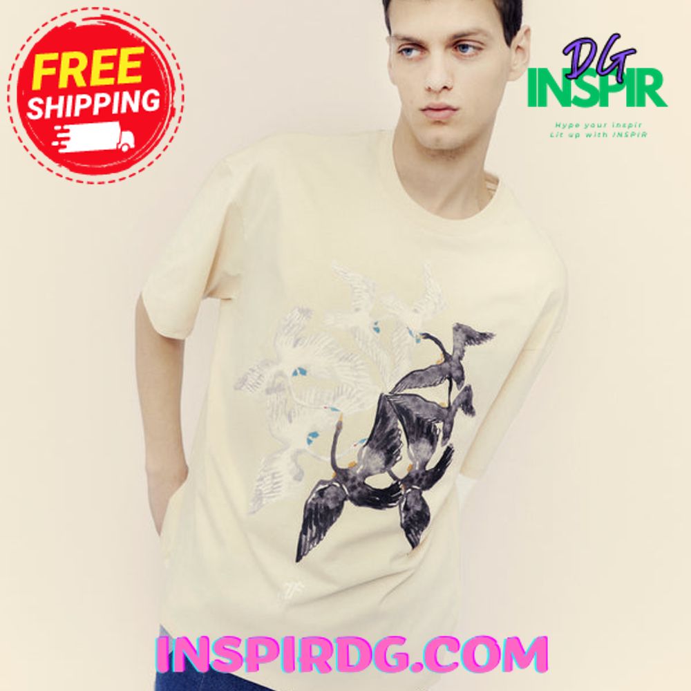Florania Swan Cream T-Shirt