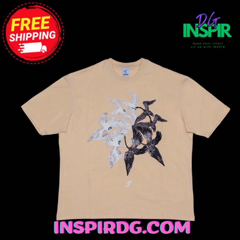 Florania Swan Cream T-Shirt - Image 3