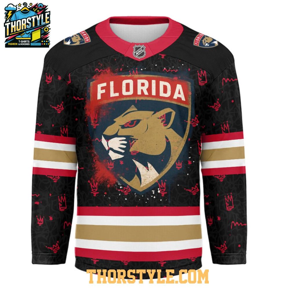 Florida Panthers Graffiti For Life 2025 Personalized Hockey Jersey - Image 2