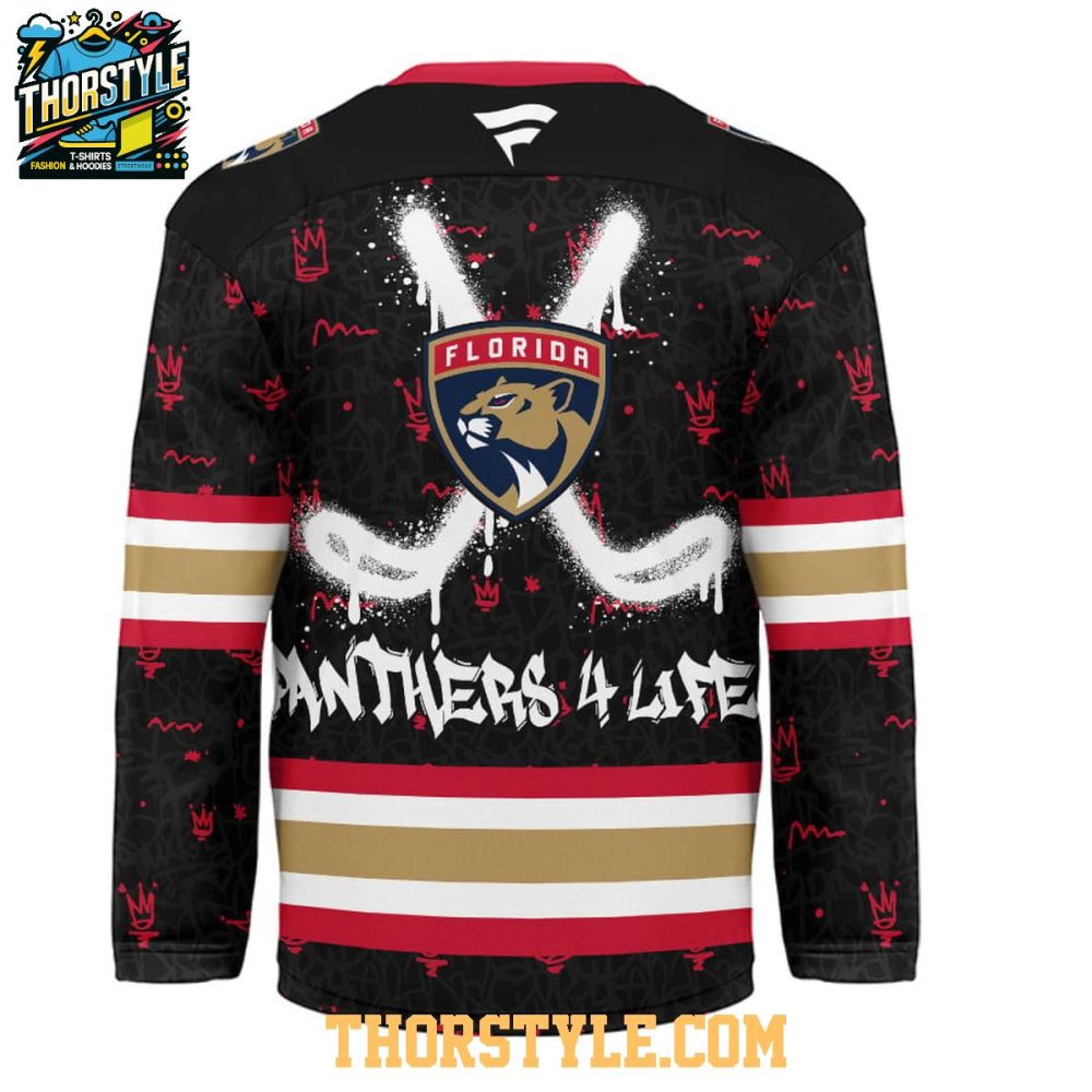Florida Panthers Graffiti For Life 2025 Personalized Hockey Jersey - Image 3