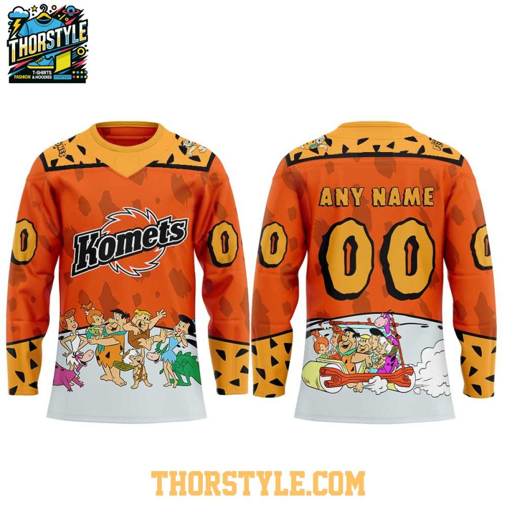 Fort Wayne Komets The Flintstone Night 2026 Personalized Hockey Jersey - Image 2