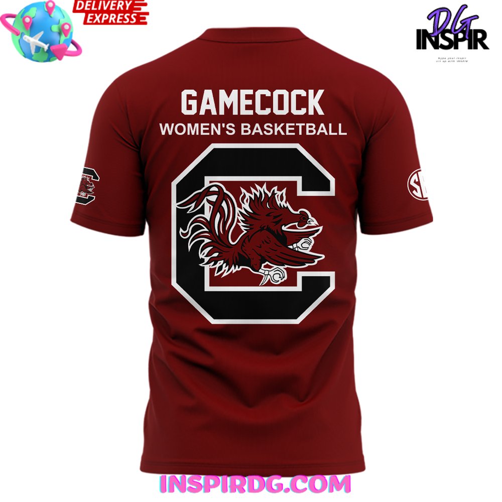Gamecock Women’S Basketball Uncommon Special Red T-Shirt - Image 3
