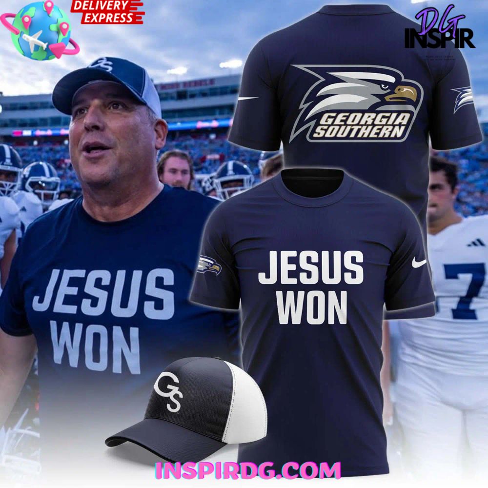 Georgia Southern Eagles Jesus Won 2024 T-Shirt