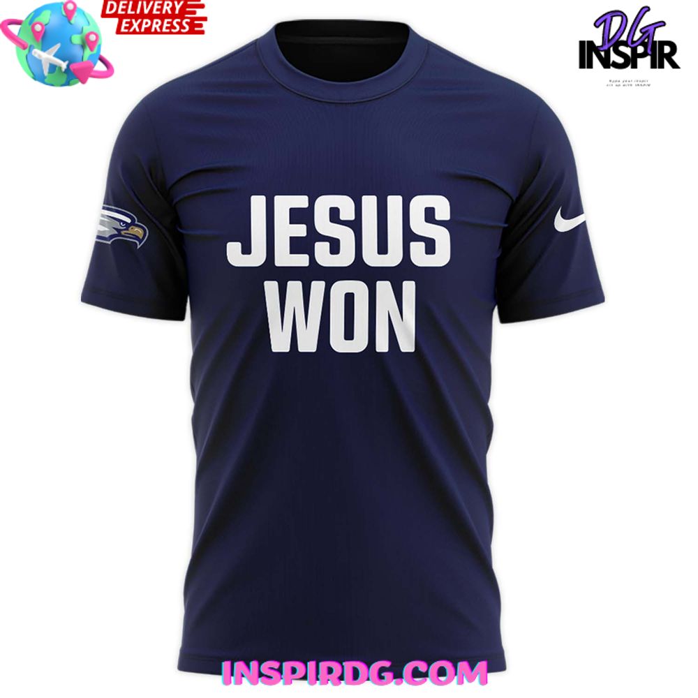 Georgia Southern Eagles Jesus Won 2024 T-Shirt - Image 2