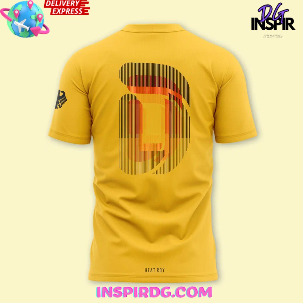Germany Team D Olympic 2024 Yellow T-Shirt - Image 4