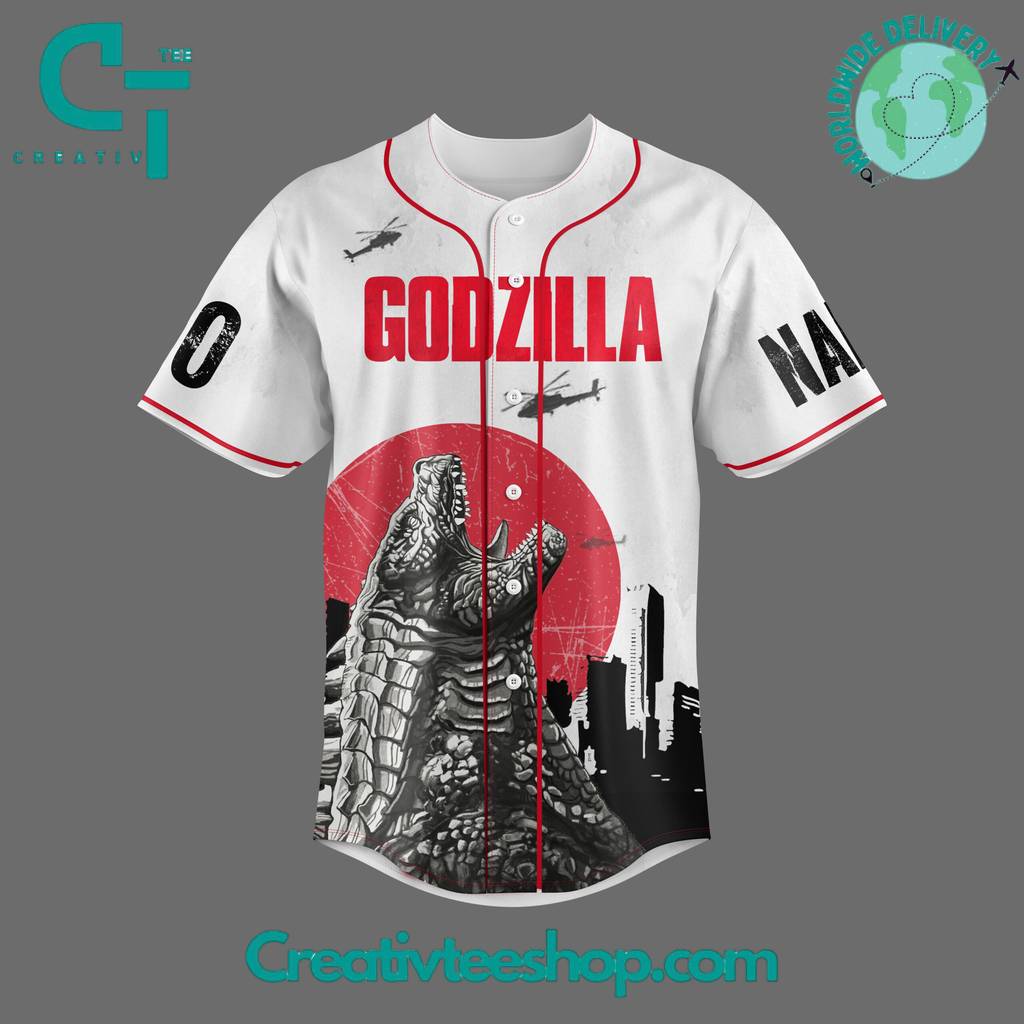 Godzilla "King Of The Monsters" Limited Edition Baseball Jersey - Image 2