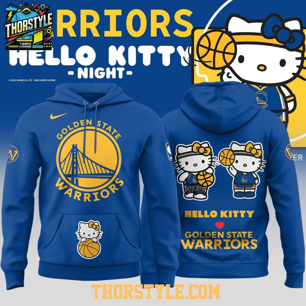 Golden State Warriors X Hello Kitty Night 2026 Nba Sanrio Game Hoodie Shirts