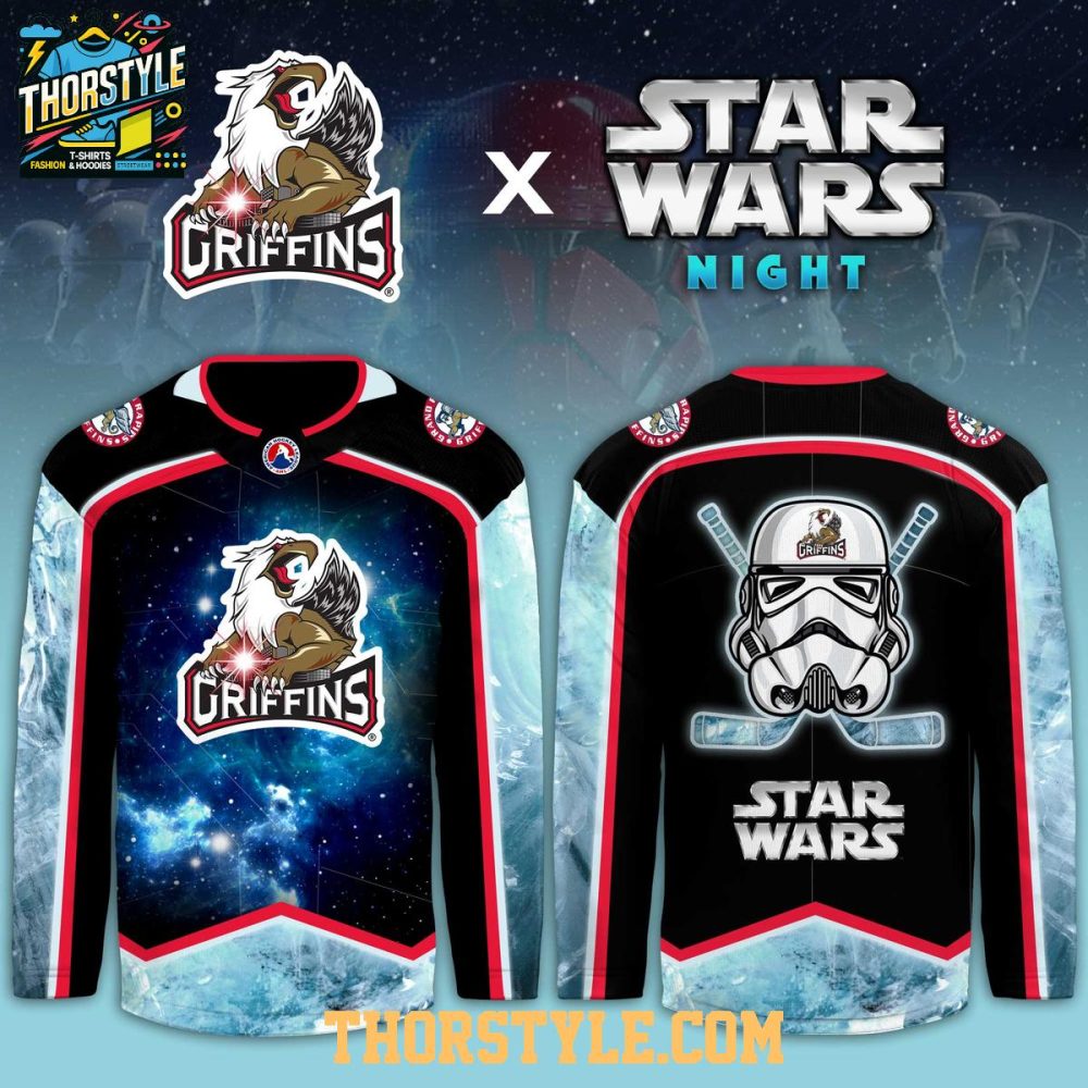 Grand Rapids Griffins Star Wars Game 2026 Night Personalized Hockey Jersey - Image 2