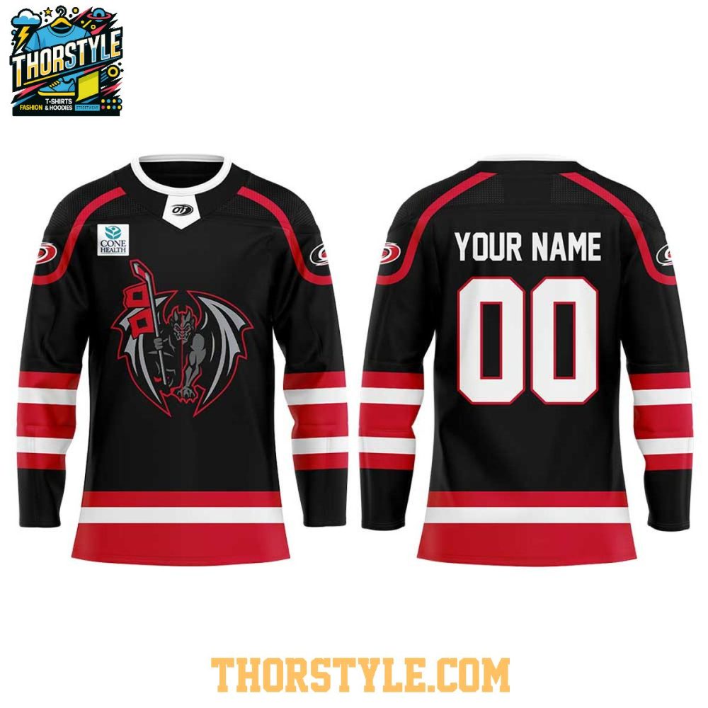 Greensboro Gargoyles Weekend 2026 Canes Affiliate Personalized Hockey Jersey - Image 2