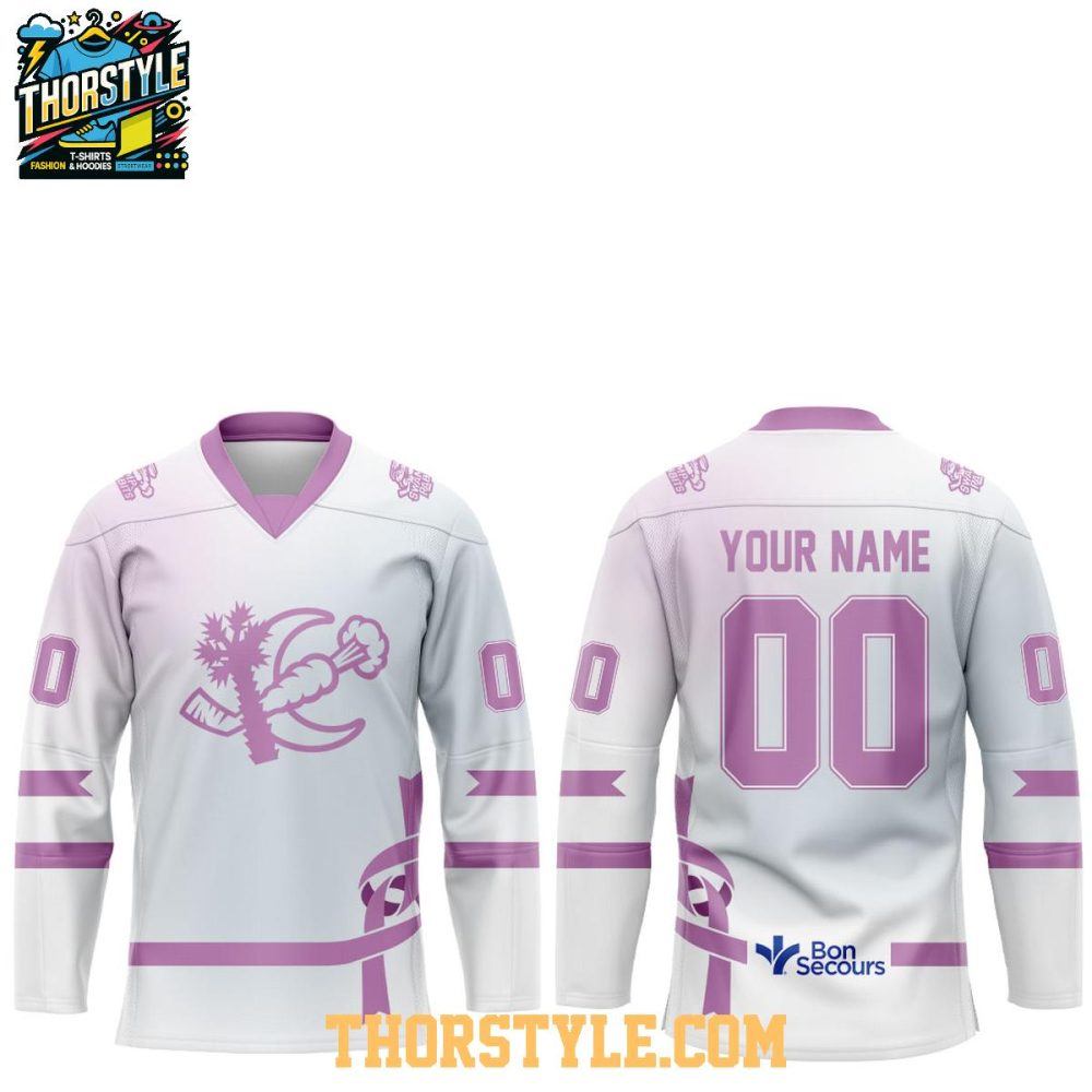 Greenville Swamp Rabbits 2026 Fight Cancer Personalized Hockey Jersey - Image 4