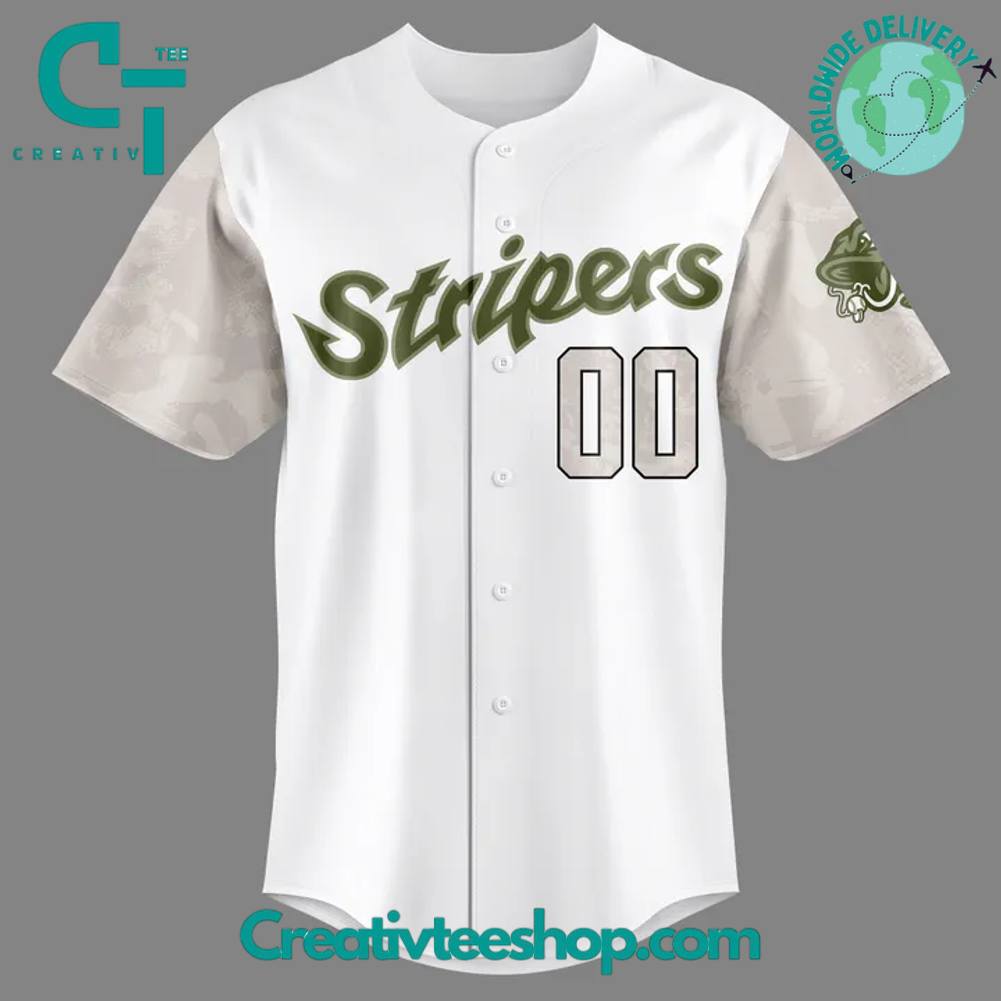 Gwinnett Stripers Salute To Armed Forces Night Personalized Baseball Jersey - Image 2