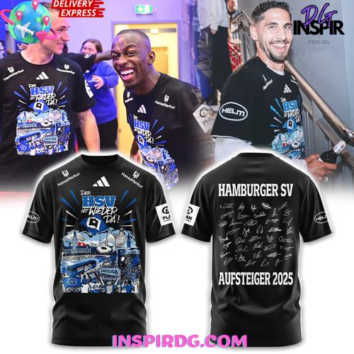 Hamburger Sv Promotion 2025 Commemorative Limited T-Shirt