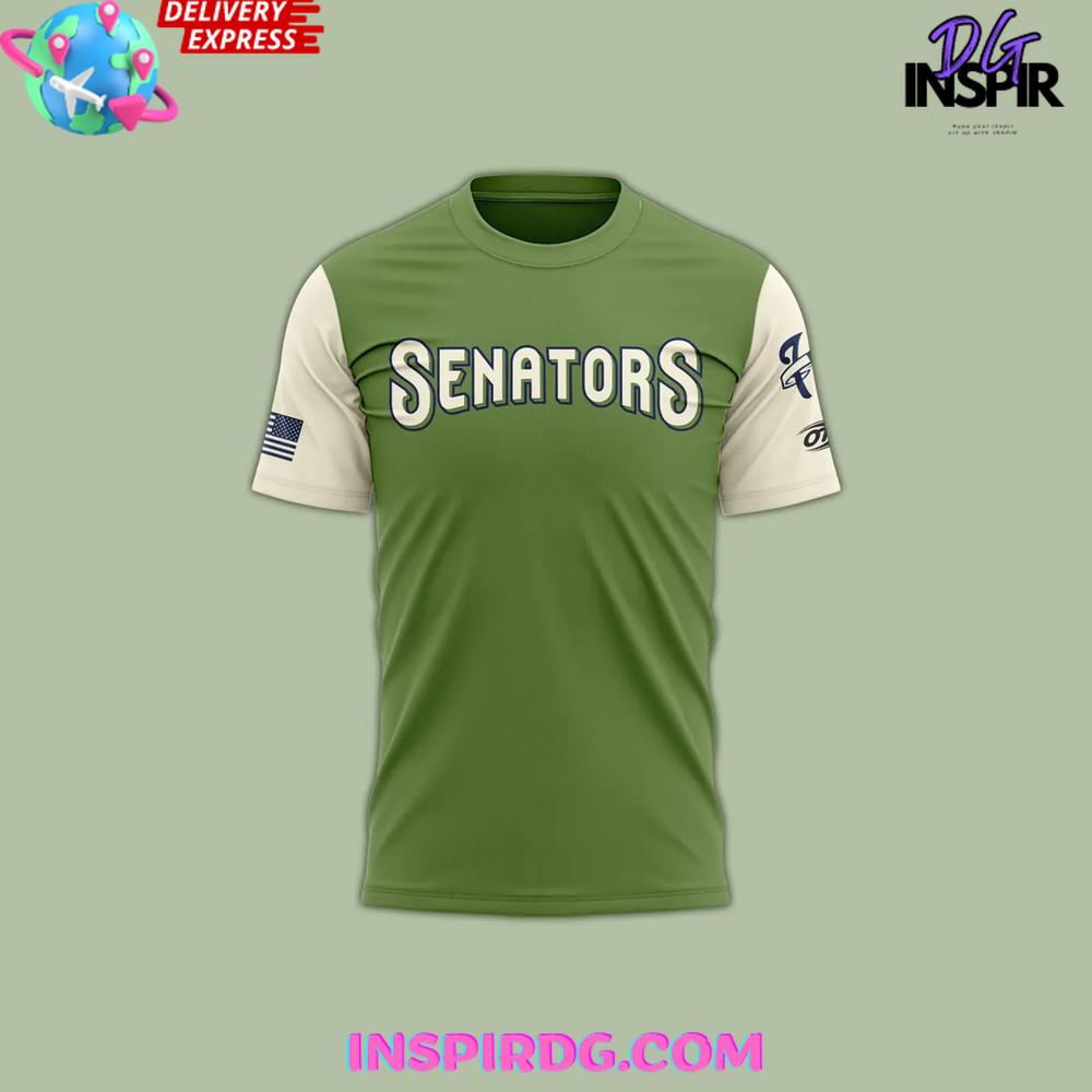 Harrisburg Senators Military Appreciation 2025 Camo T-Shirt - Image 2
