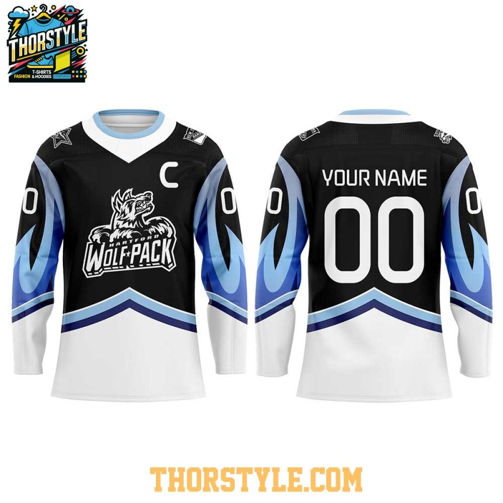 Hartford Wolf Pack Glow Night 2026 Personalized Hockey Jersey - Image 2