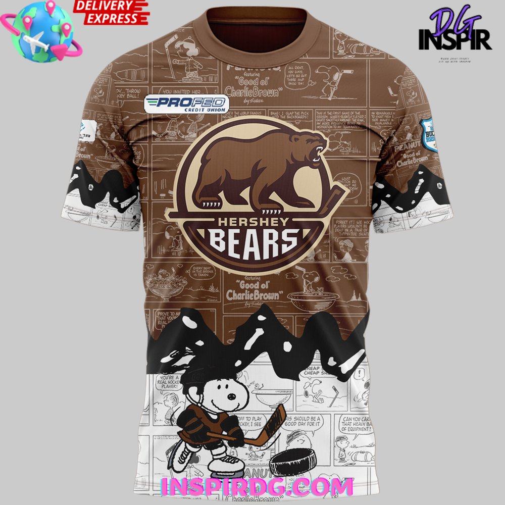 Hershey Bears Anniversary Of Peanuts T-Shirt - Image 2