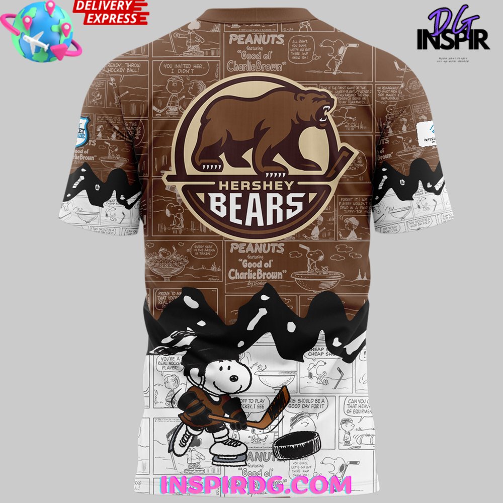 Hershey Bears Anniversary Of Peanuts T-Shirt - Image 3