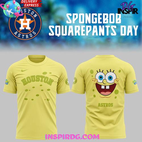 Houston Astros Spongebob Squarepants 2025 Special Shirt Collection