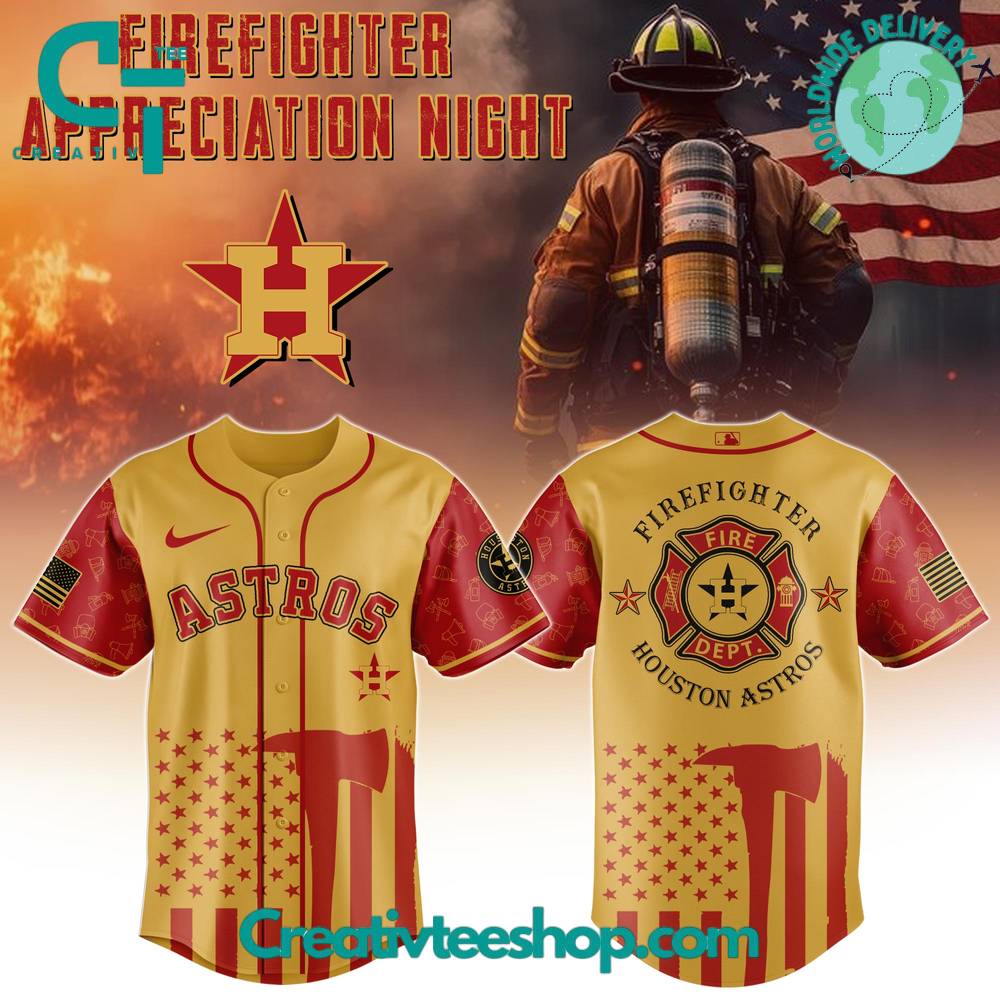 Houston Astros X Firefighter Appreciation Night 2025 Special Baseball Jersey