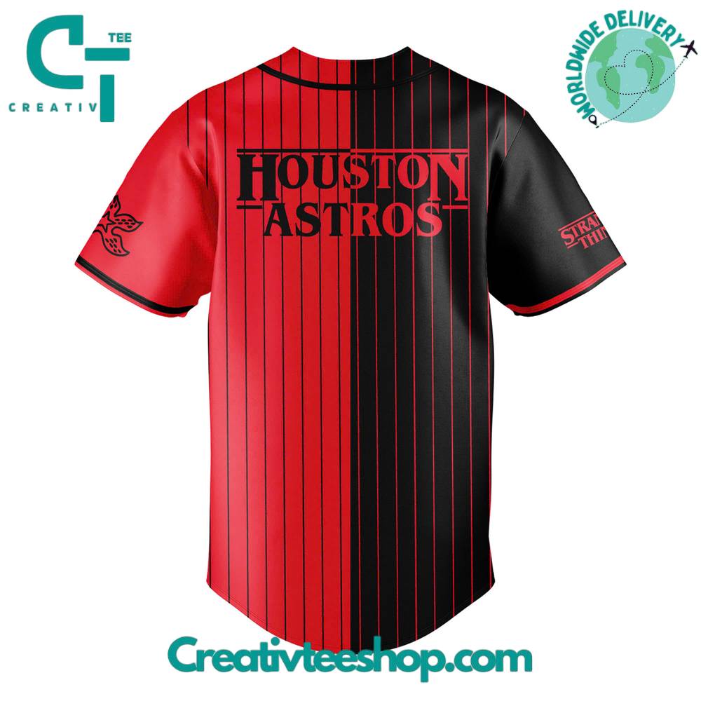 Houston Astros X Stranger Things Night Special Baseball Jersey - Image 3