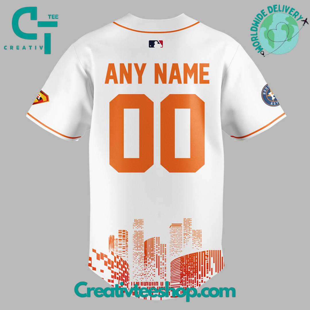 Houston Astros X Superman Night 2025 Personalized Baseball Jersey - Image 3