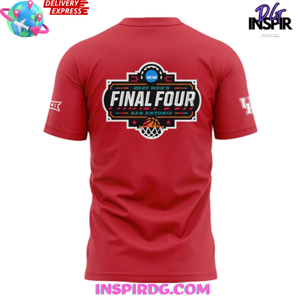 Houston Cougars 2025 Ncaa Final Four Regional Champions Locker Room T-Shirt - Image 3