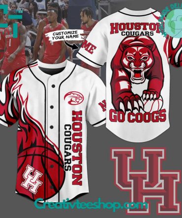 Houston Cougars Go Coogs Baseball Jersey