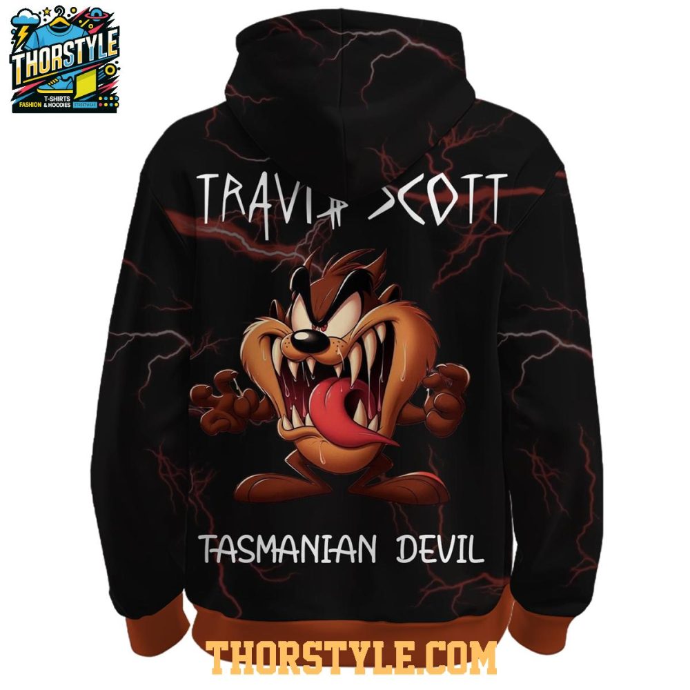 Houston Rockets Travis Scott Tasmanian Devil Colab 2025 Hoodie T-Shirt - Image 3