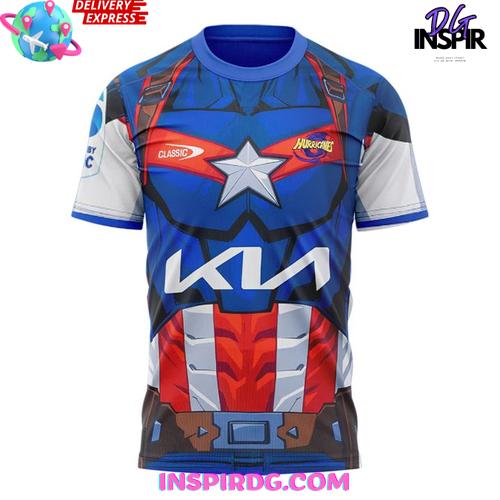 Hurricanes 2025 Captain America Limited Edition T-Shirt - Image 2