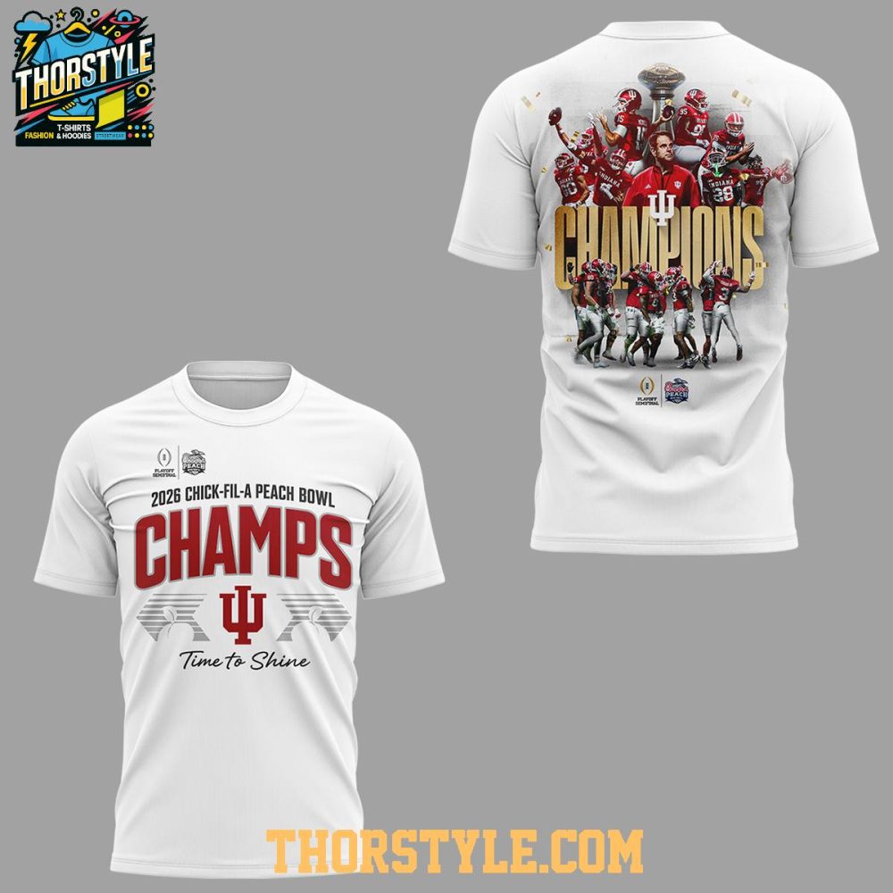 Indiana Hoosiers 2026 Chick-Fil-A Peach Bowl Champions Hoodie Shirts - Image 4