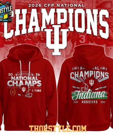 Indiana Hoosiers 2026 College Football Playoff Champions Hoodie T-Shirt