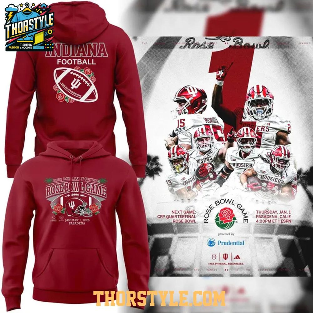 Indiana Hoosiers 2026 Rose Bowl Game Sec Champions Hoodie T-Shirt