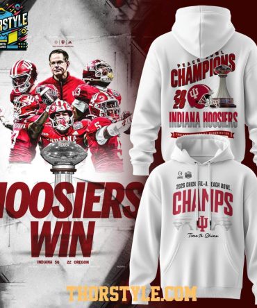 Indiana Hoosiers Peach Bowl Champions Celebration Gear 2026 Hoodie