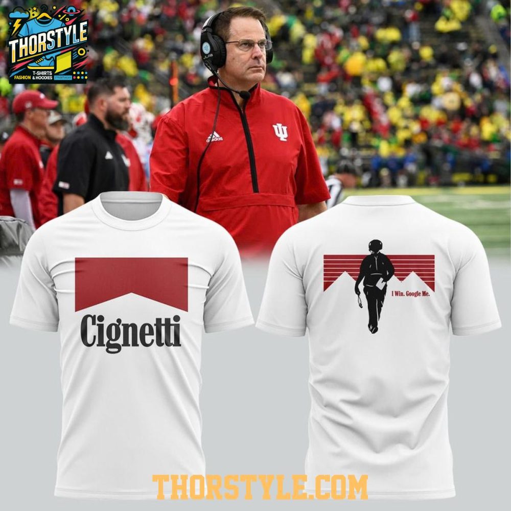 Indiana Hoosiers Peach Bowl Champs 2026 Coach Curt Cignetti Hoodie T-Shirt - Image 2