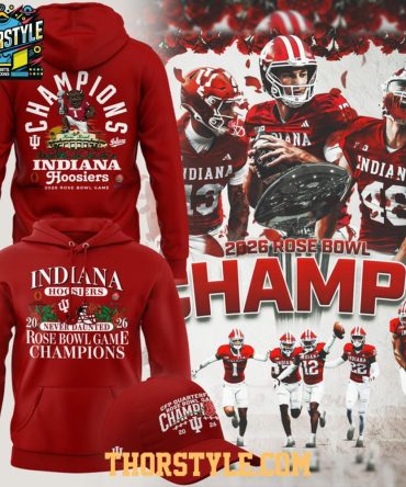 Indiana Hoosiers Rose Bowl Game Champions 2026 Retro Vibe Hoodie T-Shirt