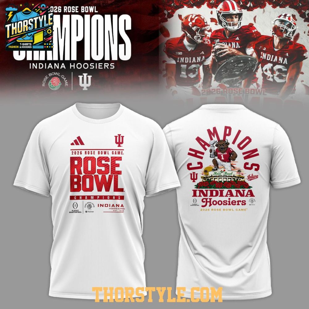 Indiana Hoosiers Rose Bowl Game Champions Hoodie T-Shirt 2026 - Image 2
