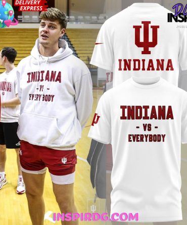 Indiana Hoosiers Vs Everybody Special White T-Shirt