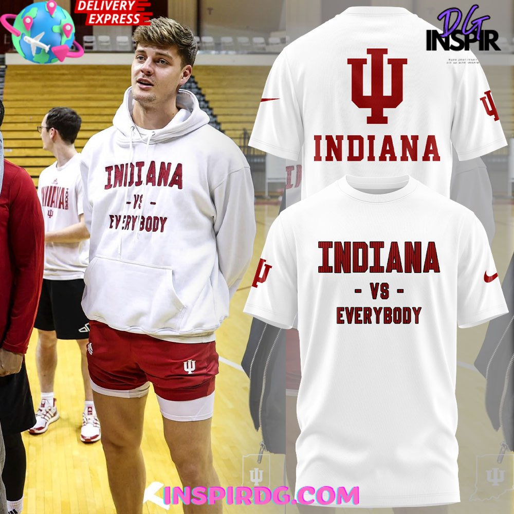 Indiana Hoosiers Vs Everybody Special White T-Shirt