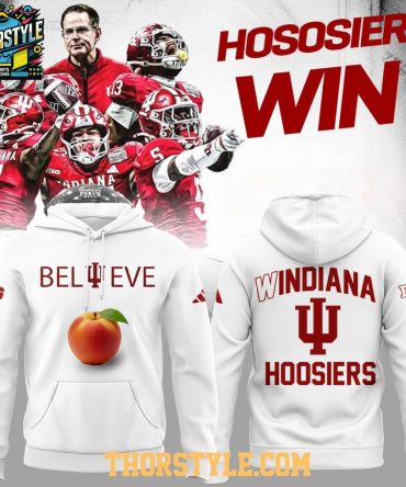 Indiana Hoosiers Windiana Peach Bowl 2026 Champions Believe Hoodie T-Shirt